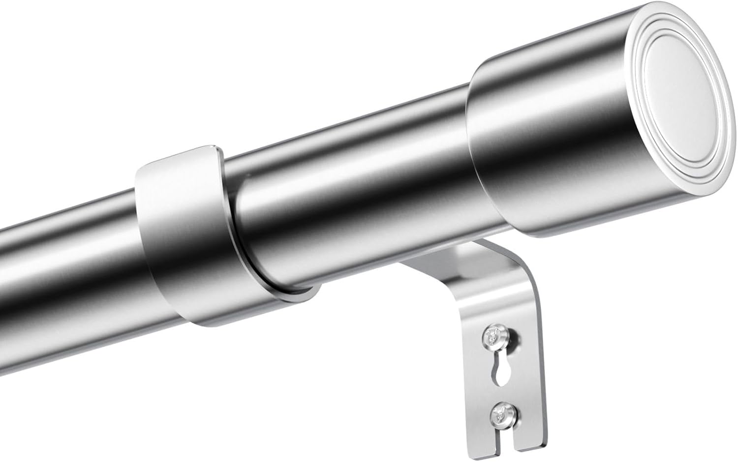 Venwemong Curtain Poles 84–185 cm Silver