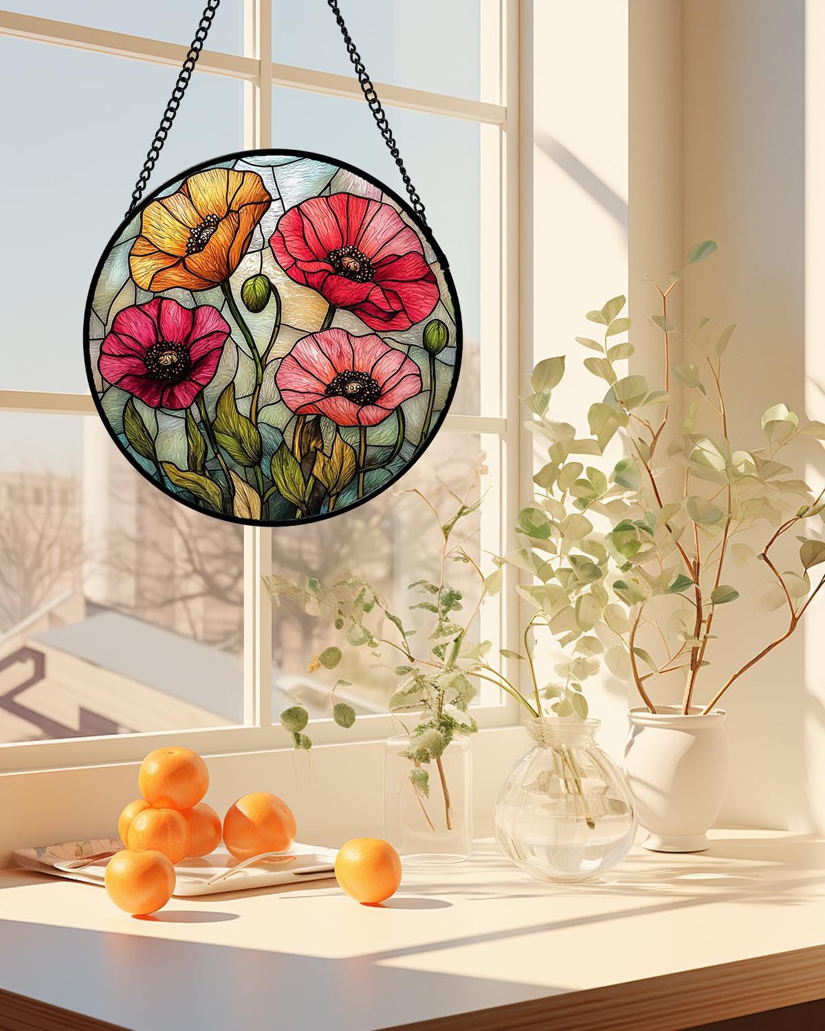 Thumbnail 3 de AMDERVEN Stained Glass Suncatcher Sun Catcher 9.8 in