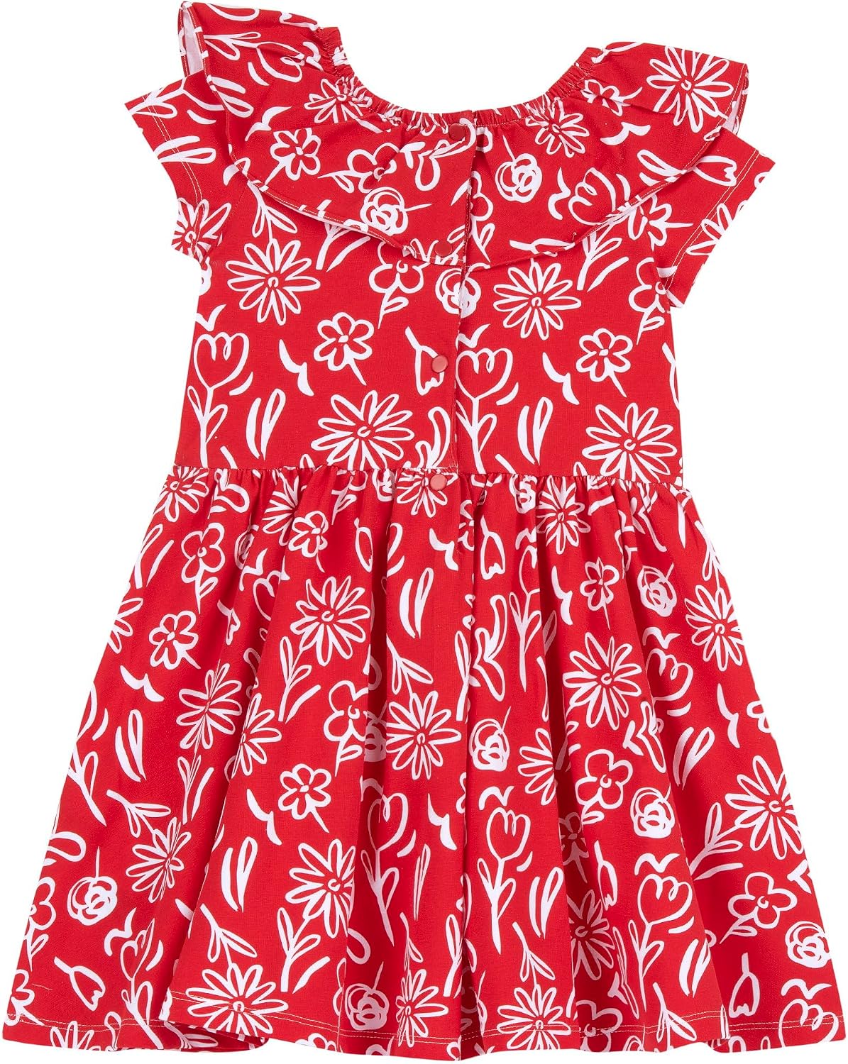 Detalle 2 de Vestito Bambina Chicco a Maniche Corte in Cotone Leggero – Designed in Italy