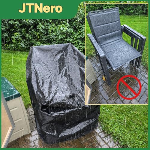 Thumbnail 8 de JTNero Housse de chaise de jardin noire