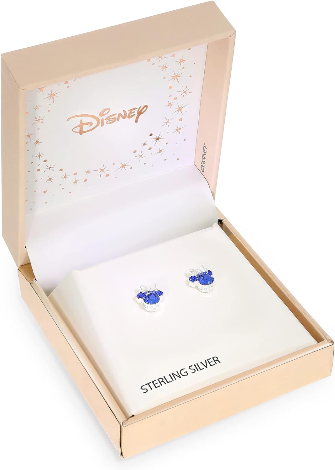 Detalle de Boucles d'oreilles Minnie pour filles en argent sterling avec zirconium cube