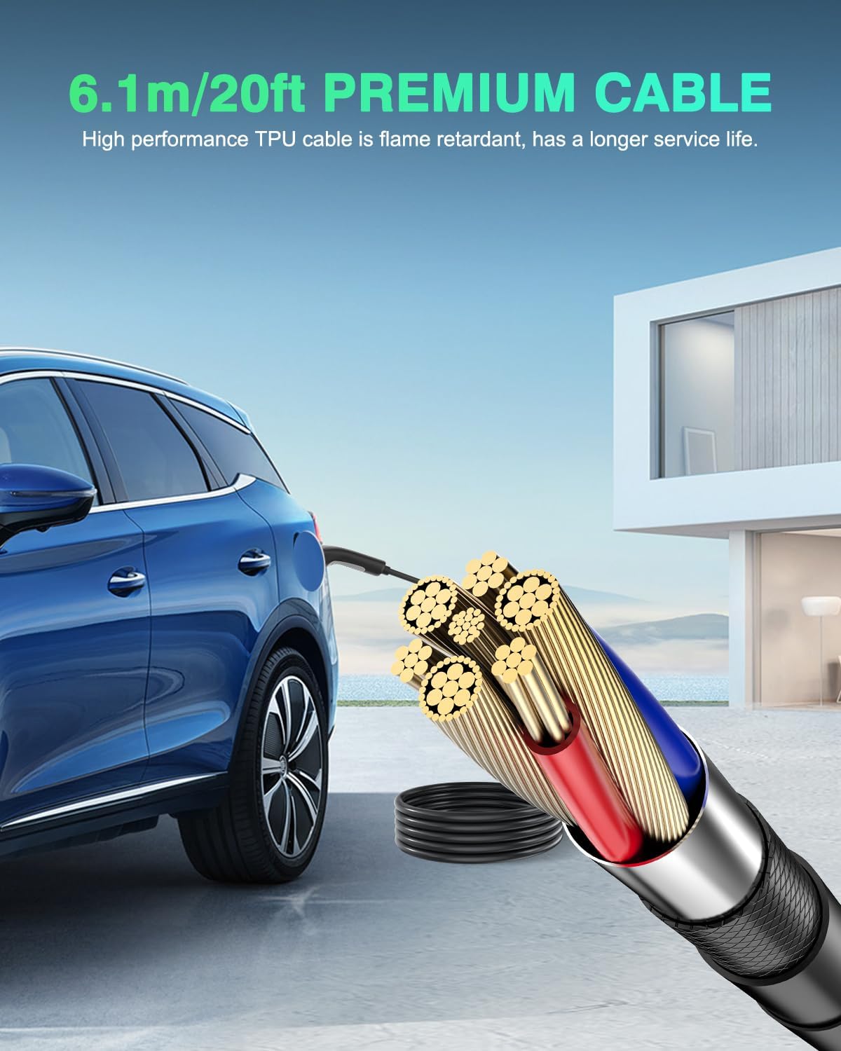 Detalle 2 de EVDANCE EV Charger Type 2 to CEE Plug 7.36kW