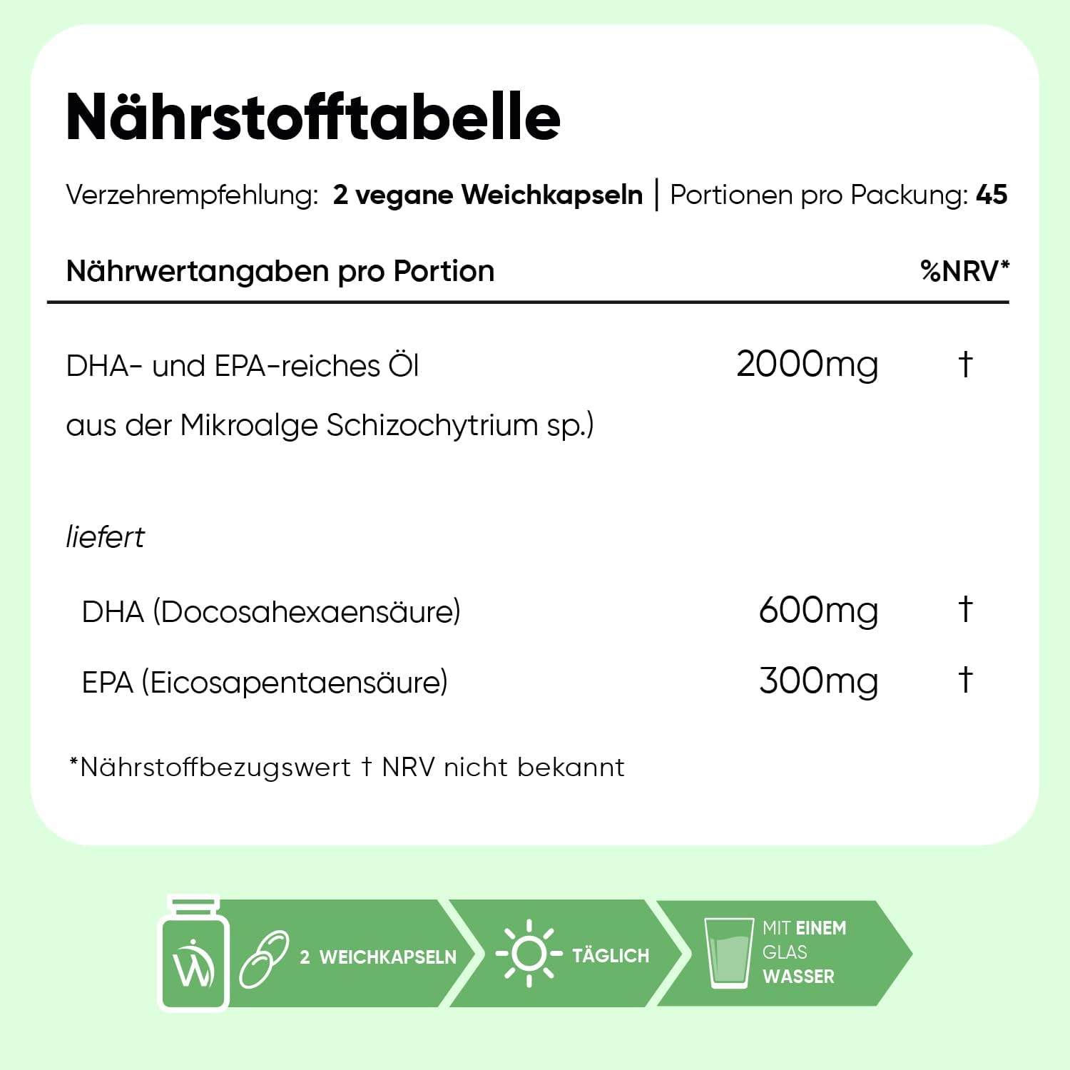 Detalle de Omega 3 Vegan 90 Kapseln 2000mg