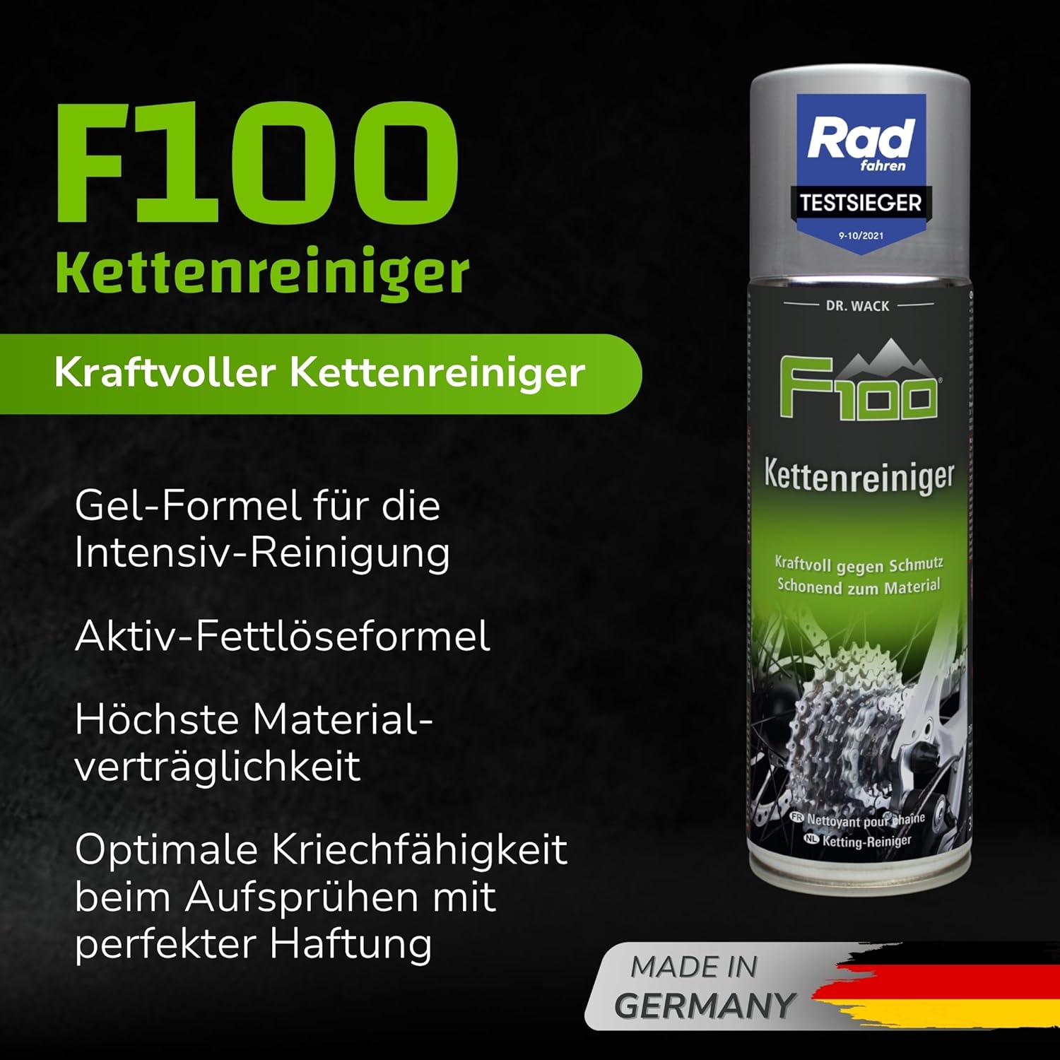 Thumbnail 1 de DR. WACK F100 Kettenreiniger für Fahrrad – 300 ml