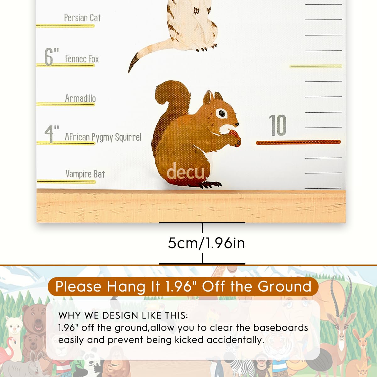 Detalle 1 de MIBOTE Kids’ Height Chart, Canvas