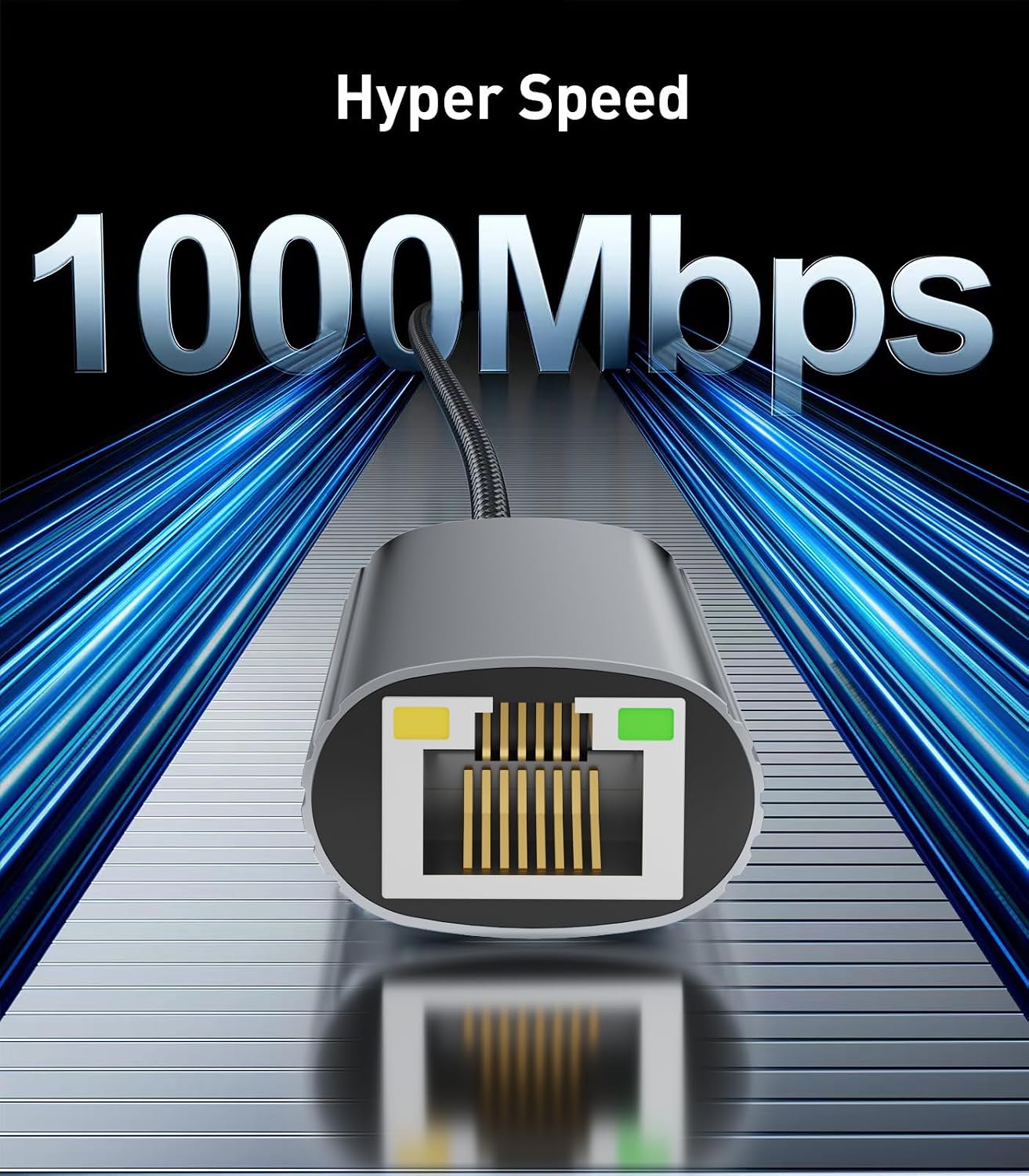 Thumbnail 1 de Reborn USB C to Ethernet Adapter 1000 Mbps
