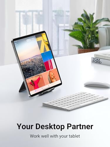 Detalle de UGREEN Support Tablette Réglable Bureau Pose Tablette Téléphone – compact, stable et polyvalent