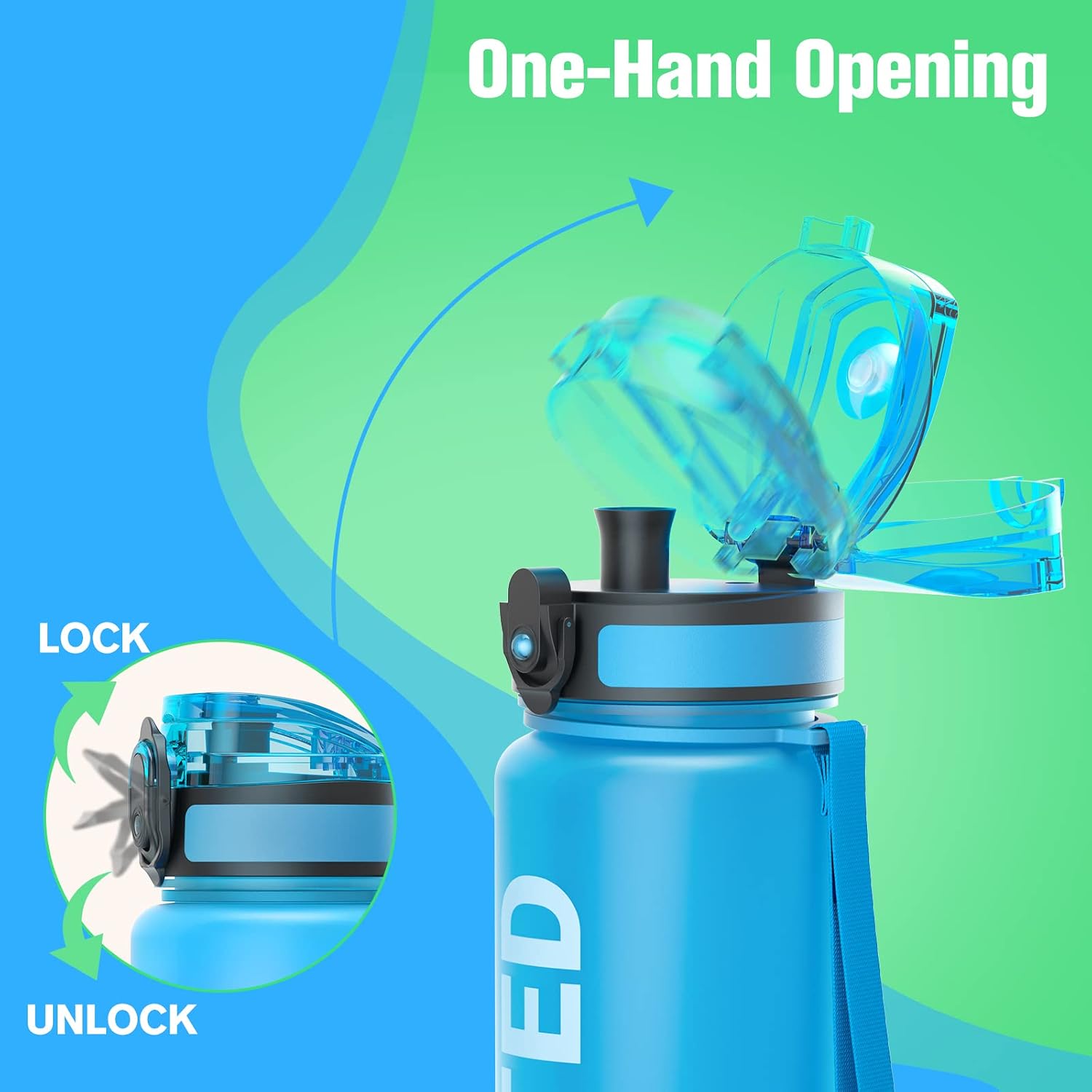 Detalle de Sahara Sailor 1L leakproof water bottle