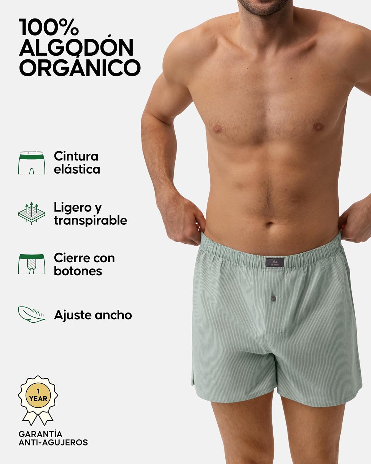 Thumbnail 1 de DANISH ENDURANCE Boxer 100% algodón orgánico Pack 4/6