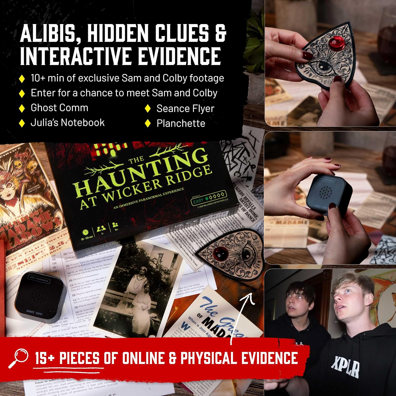 Thumbnail 4 de Hunt A Killer x Sam and Colby: The Haunting At Wicker Ridge – An Immersive Ghost Hunters Experience