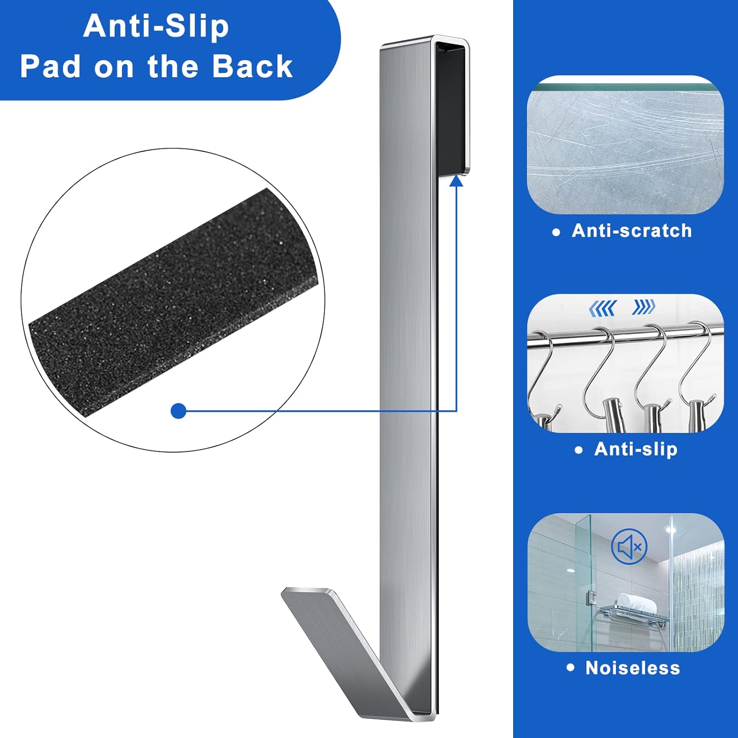 Thumbnail 4 de FUMAX Duschhaken 25,4 cm 3er-Set