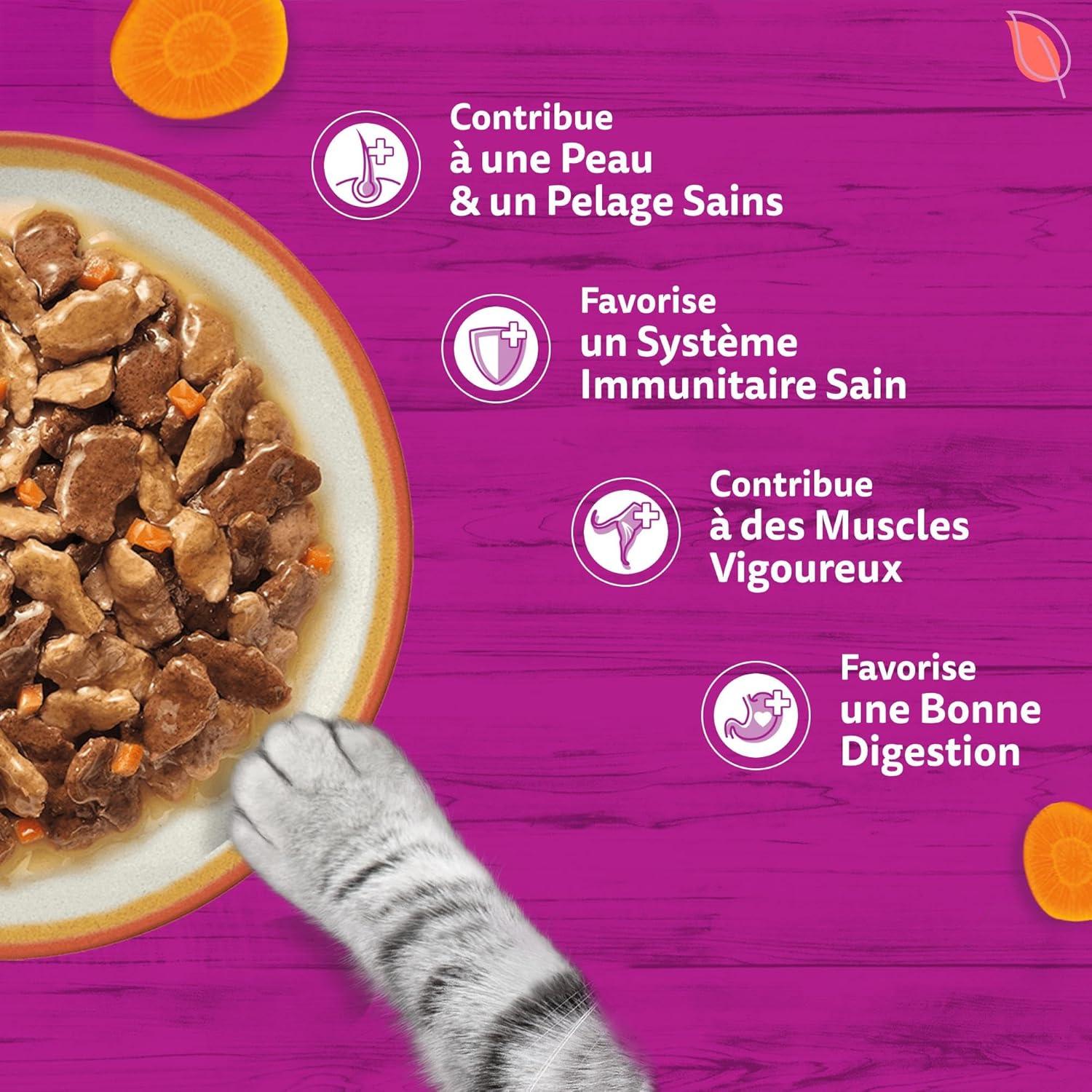 Detalle de WHISKAS Tasty Mix Aliment Humide Sauce Chat Adulte – Recette Fermière, Lot de 2 (48 Sachets)