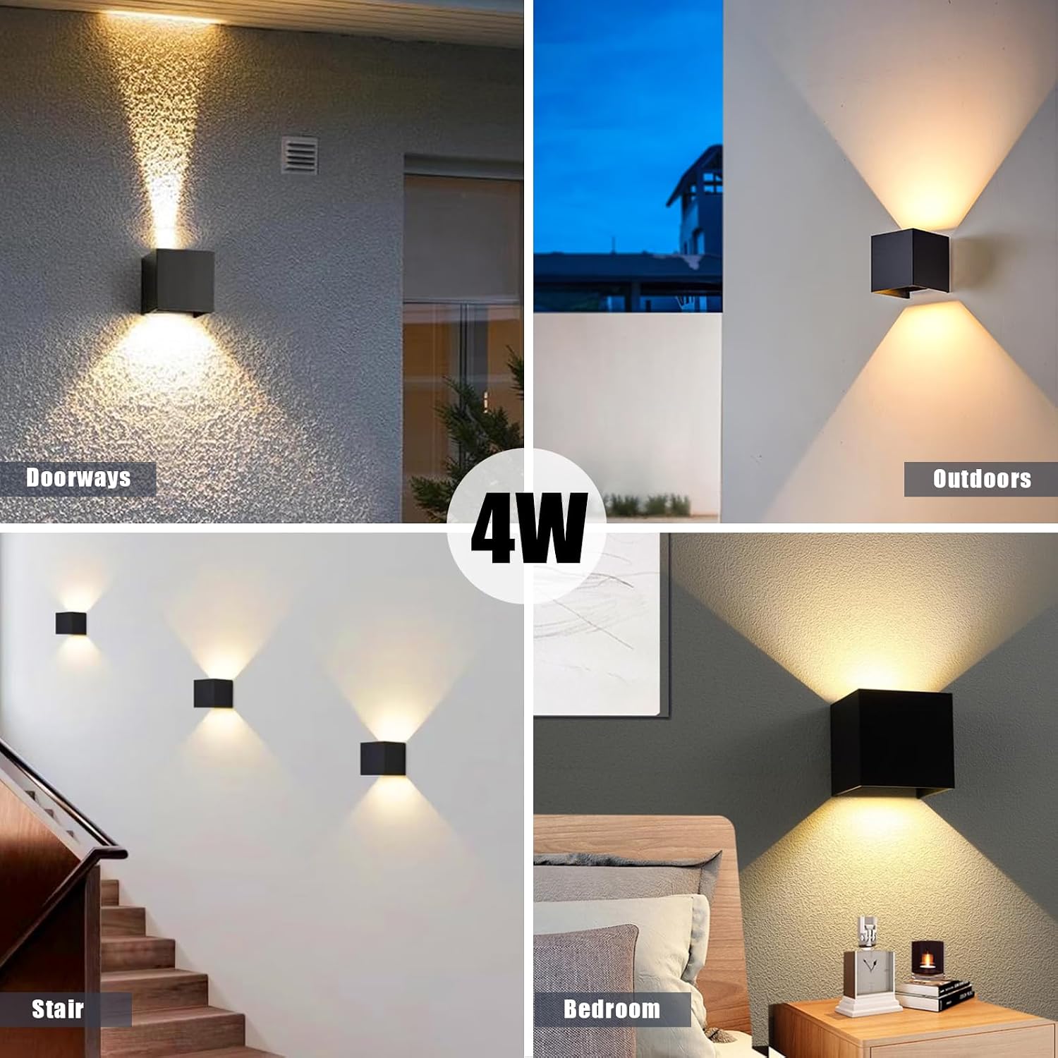 Detalle 1 de OOWOLF LM-CA8-LL9YB2US Wall Sconces, IP65, G9, 3000K, Set of 2