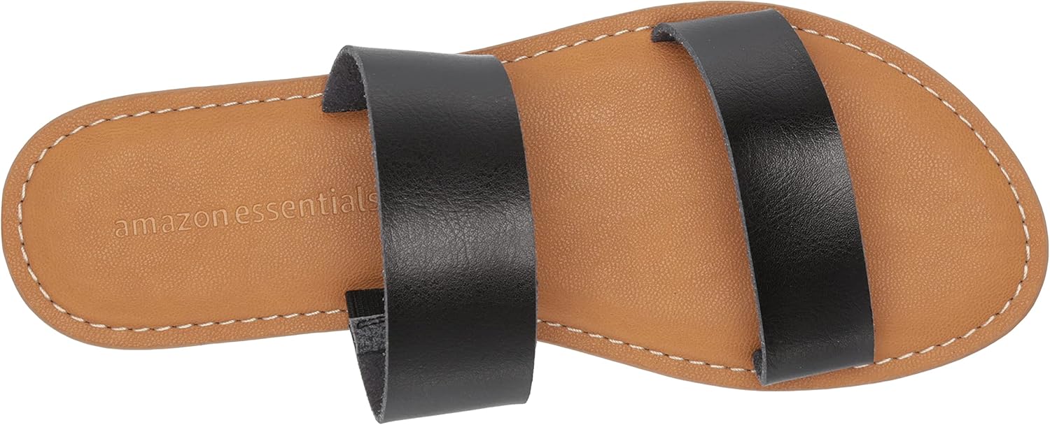 Detalle de Amazon Essentials Women's Two Band Slip On Open Toe Sandal