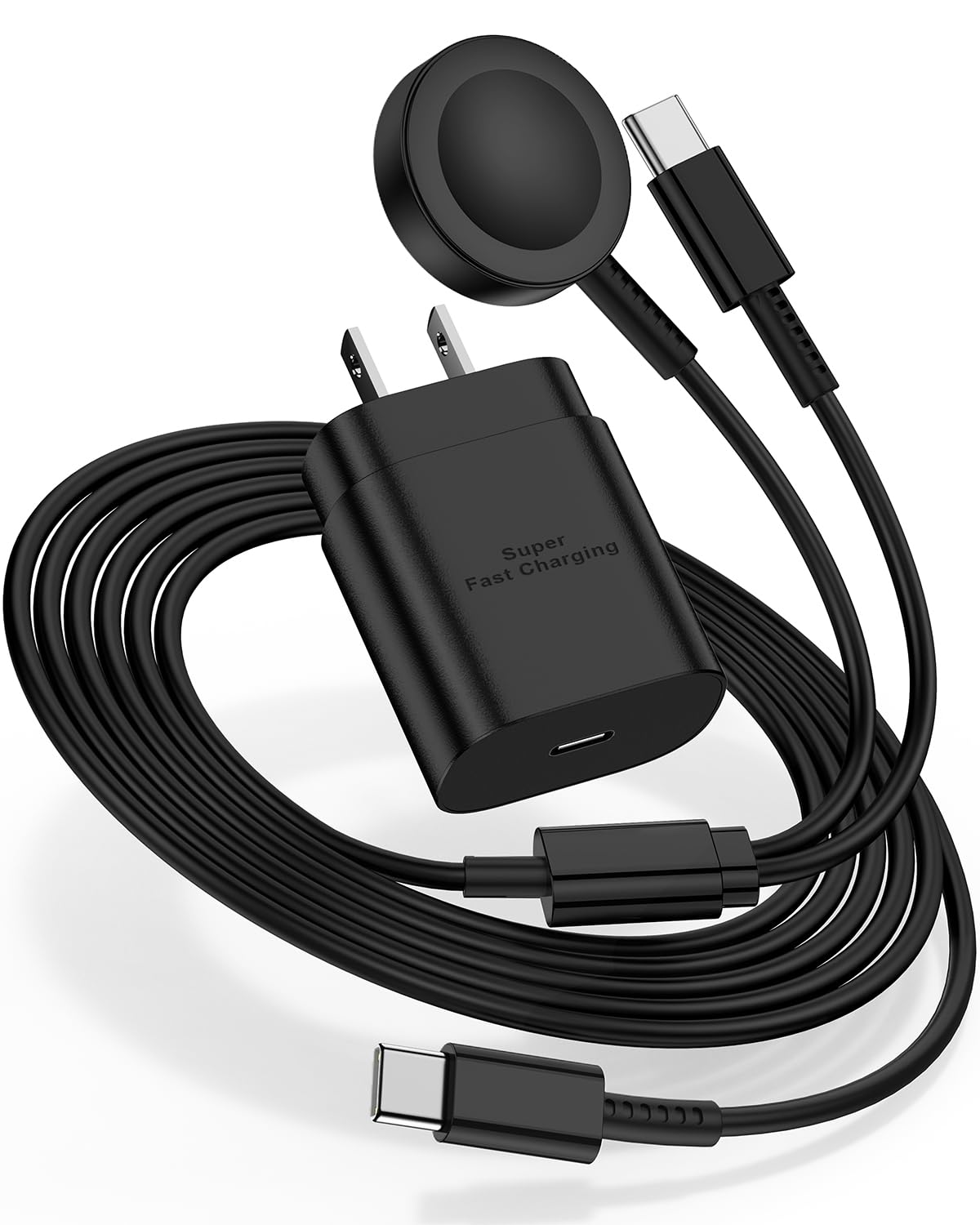 Detalle de Hcoob 2-in-1 Galaxy Watch & Phone Charger (25W USB-C) for Samsung Watch Fast Charging