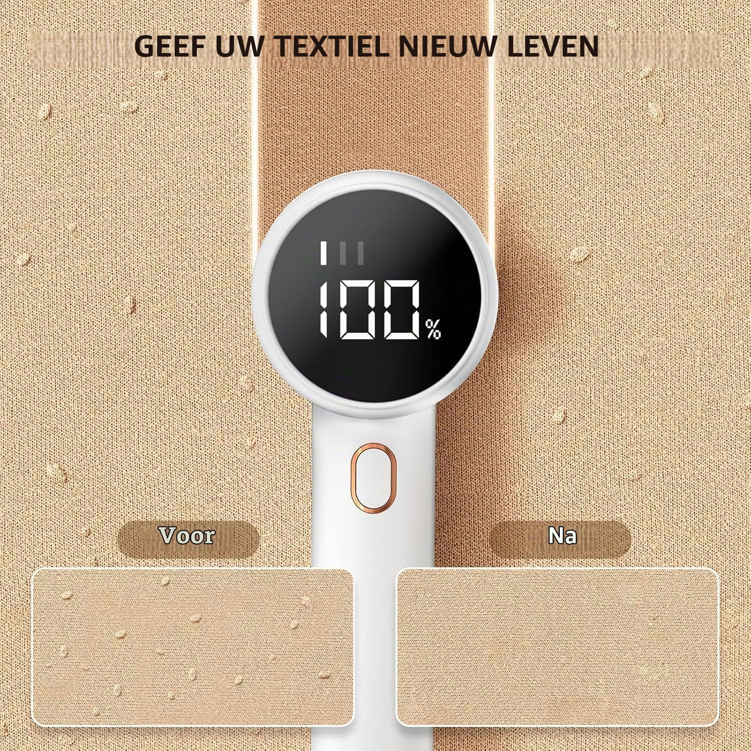 Detalle de Peiyuu elektrisch pluisscheerapparaat met 6 messen, 3 snelheden en led-display