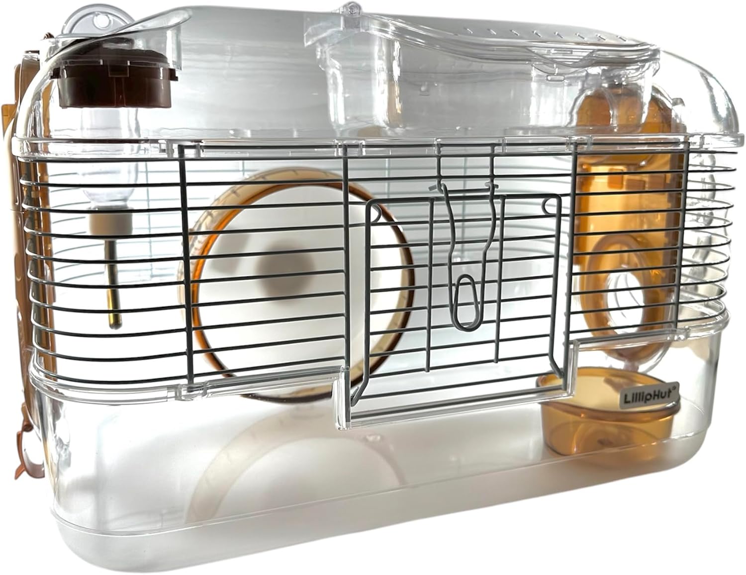 Thumbnail 6 de LillipHut Hamster Cage – Portable Small Animal Habitat (Pink, Mini)
