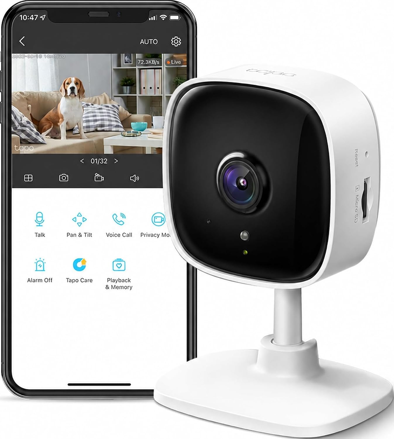 Detalle de TP-Link Tapo C100 1080P Security Camera ⚙