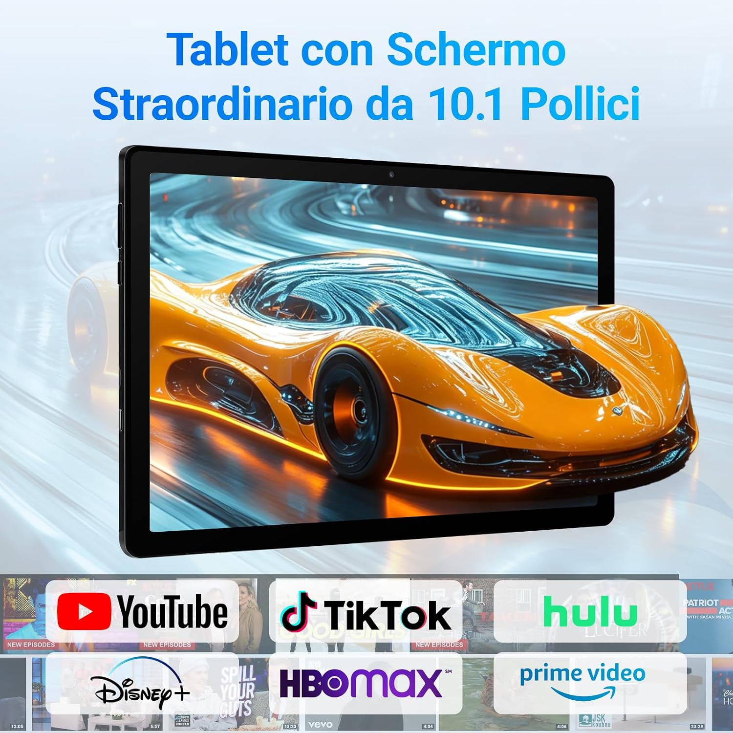 Detalle de Gleeso Tablet Android 16 da 10'' con Tastiera e Accessori: 20GB RAM, 64GB ROM espandibile a 1TB