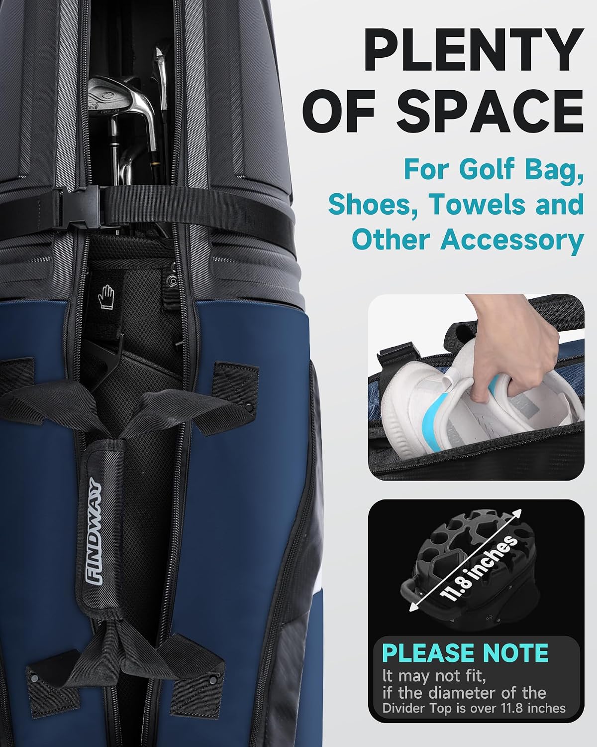Detalle 2 de Findway Golf Travel Bag 55-inch