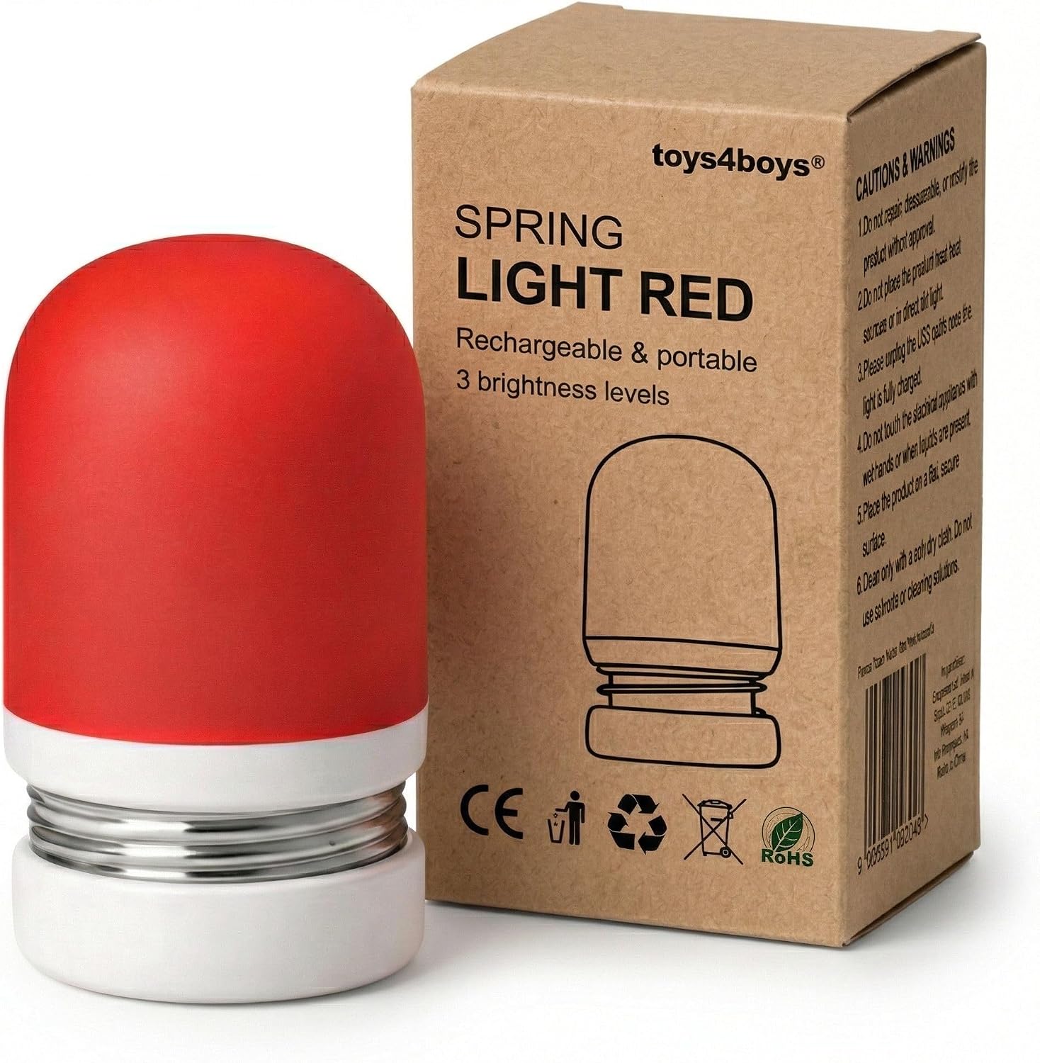 Detalle de Toys4Boys LED Nachtlicht mit Rotlicht – Sanft dimmbar, 630 nm, idealer Begleiter für ruhige Nächte