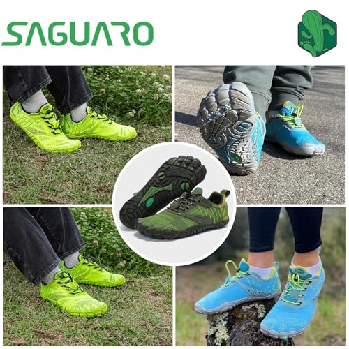 Thumbnail 1 de SAGUARO Scarpe Barefoot Minimaliste Uomo/Donna – Multisport, Morbide e Leggere in Verde Muschio (43 EU)