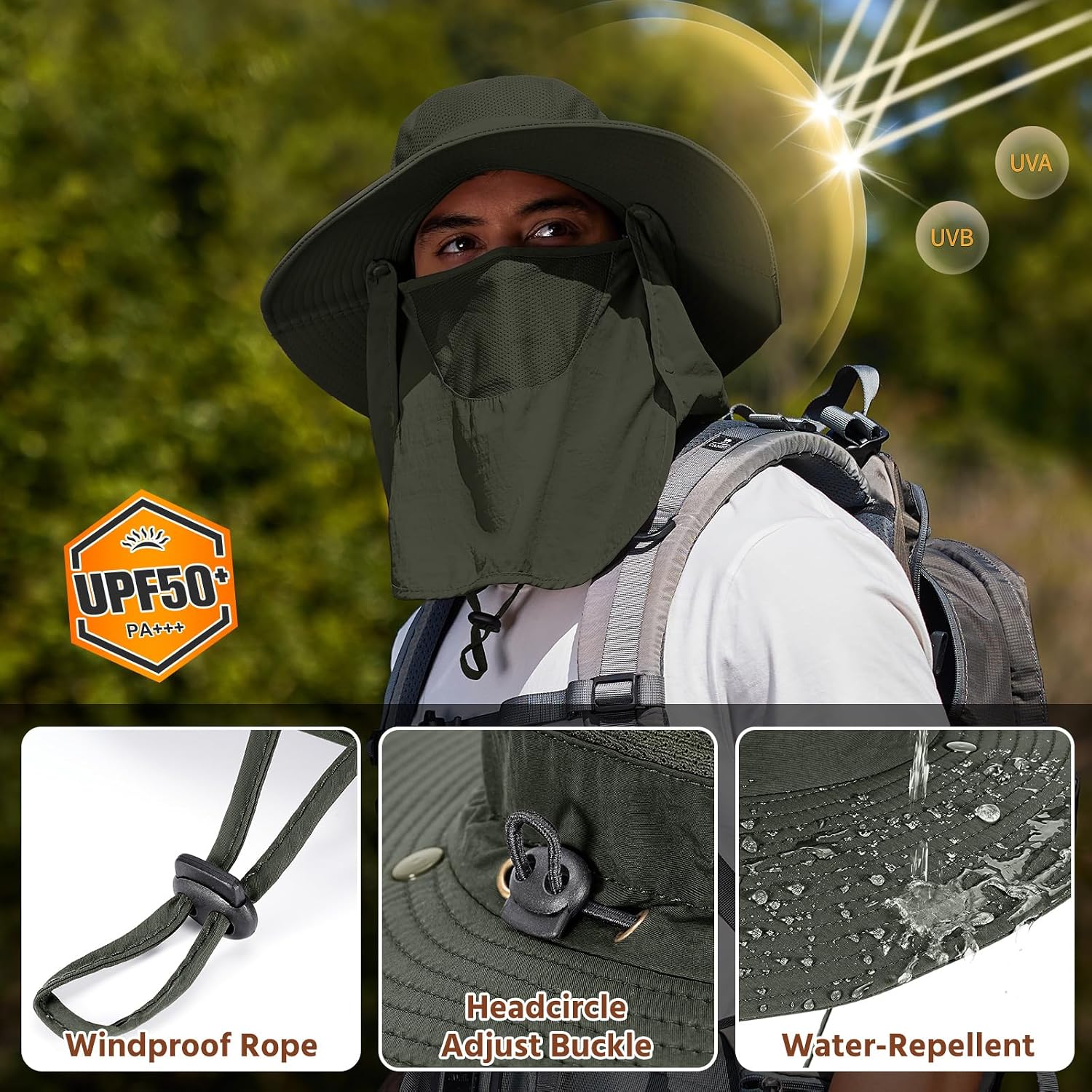 Detalle 1 de Xnova Bucket Hat with Face Covering