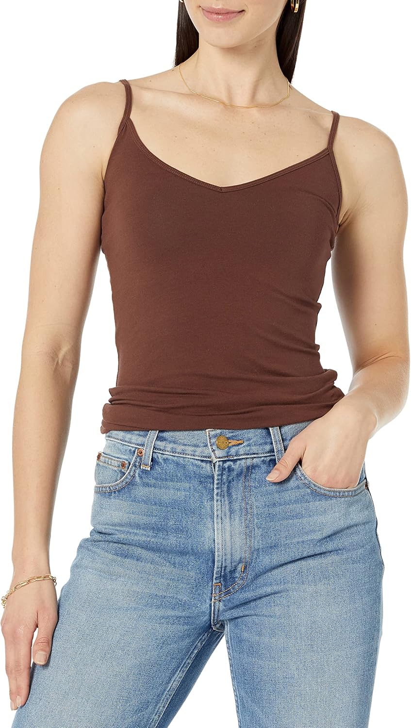 Thumbnail 1 de Amazon Essentials Damen Slim Fit Camisole mit V-Ausschnitt und verstellbaren Spaghettiträgern