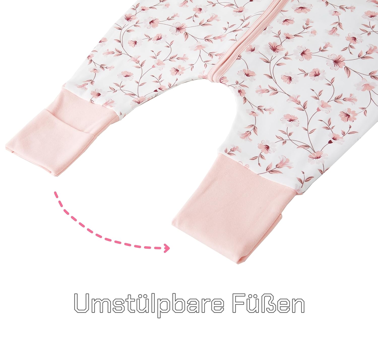 Detalle 2 de Teechodina Baby-Schlafsack mit Füßen aus 100% Baumwolle (1,5 Tog) für Kinder 90 cm