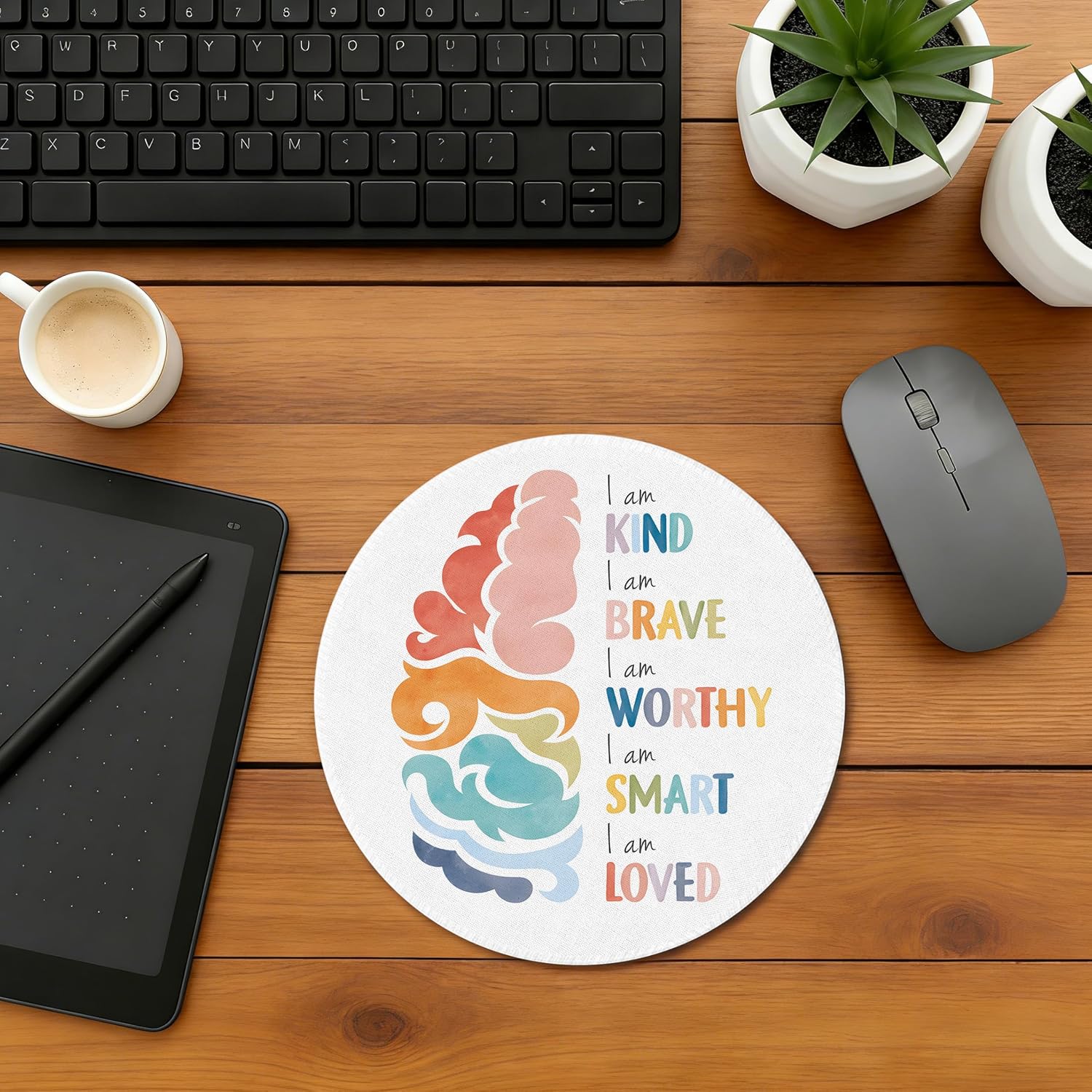 Thumbnail 3 de WOOGCHEIR Mouse Pad, 7.9 x 7.9 Inch