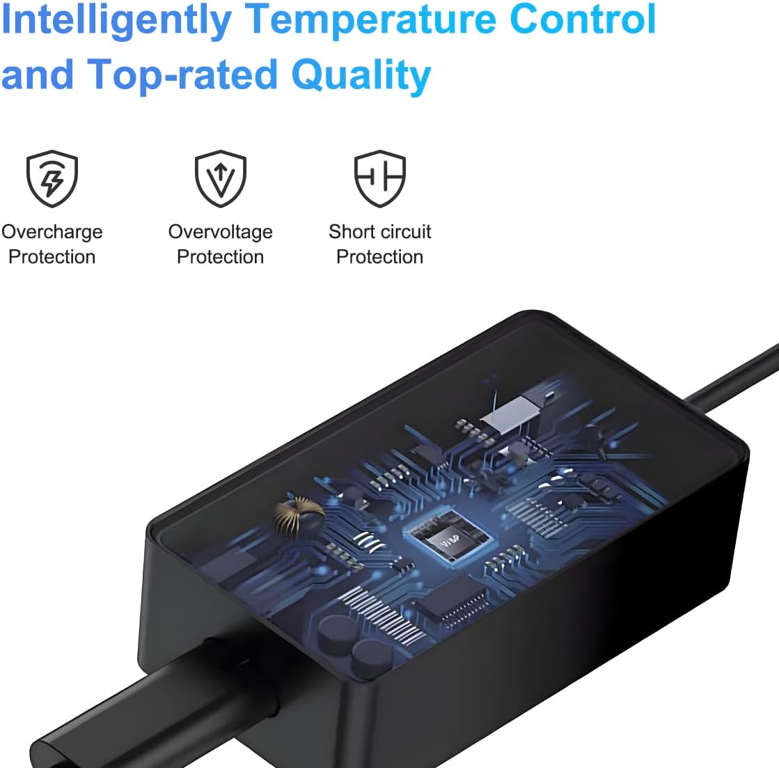 Thumbnail 4 de 65W Surface Charger for Microsoft Surface Pro 10/9/8/7 and Surface Laptop Series – Ehao