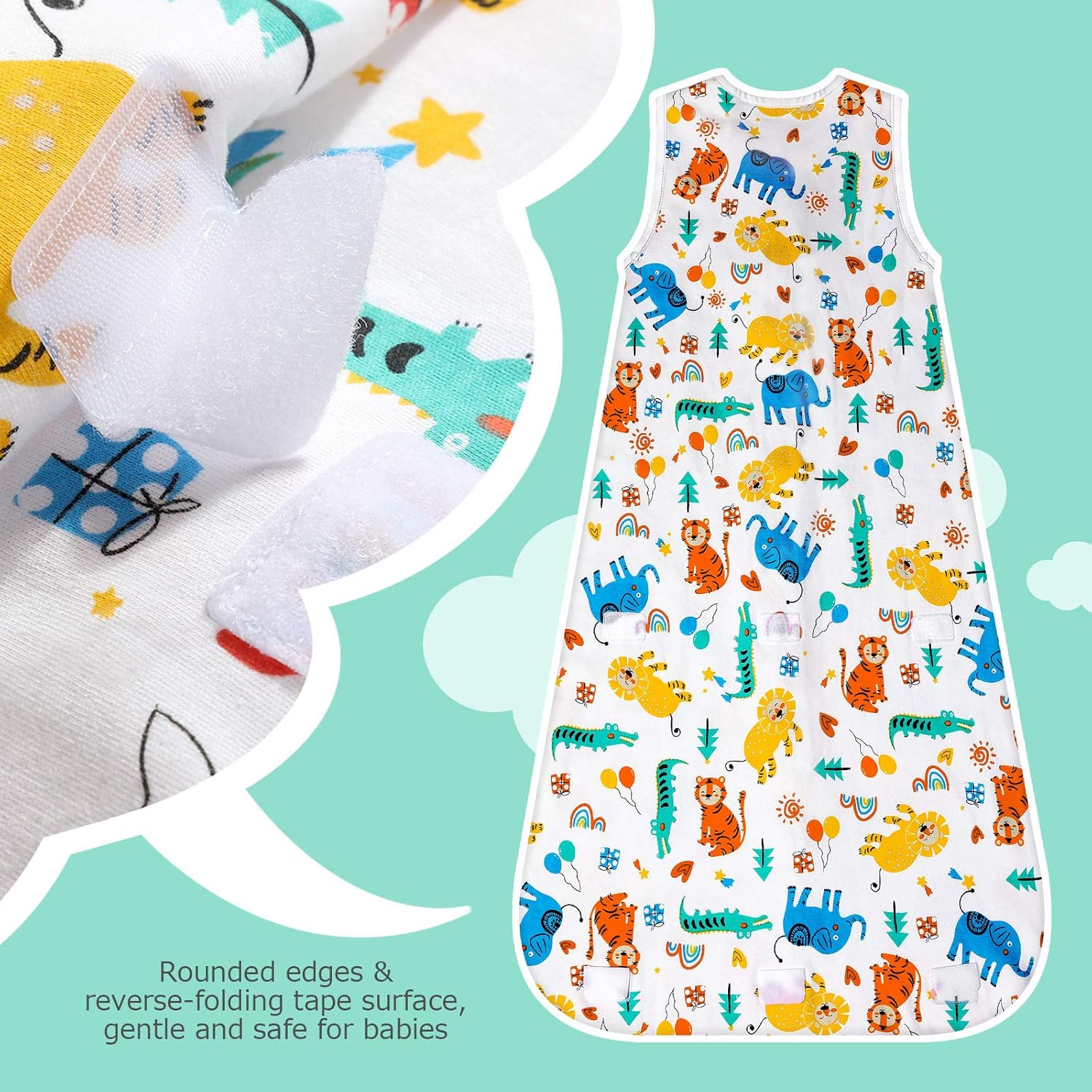Thumbnail 1 de Lictin Baby Sleeping Bag 0.5 TOG SleepSack - 100% Cotton, Sleeveless Swaddle, 18-36 Months