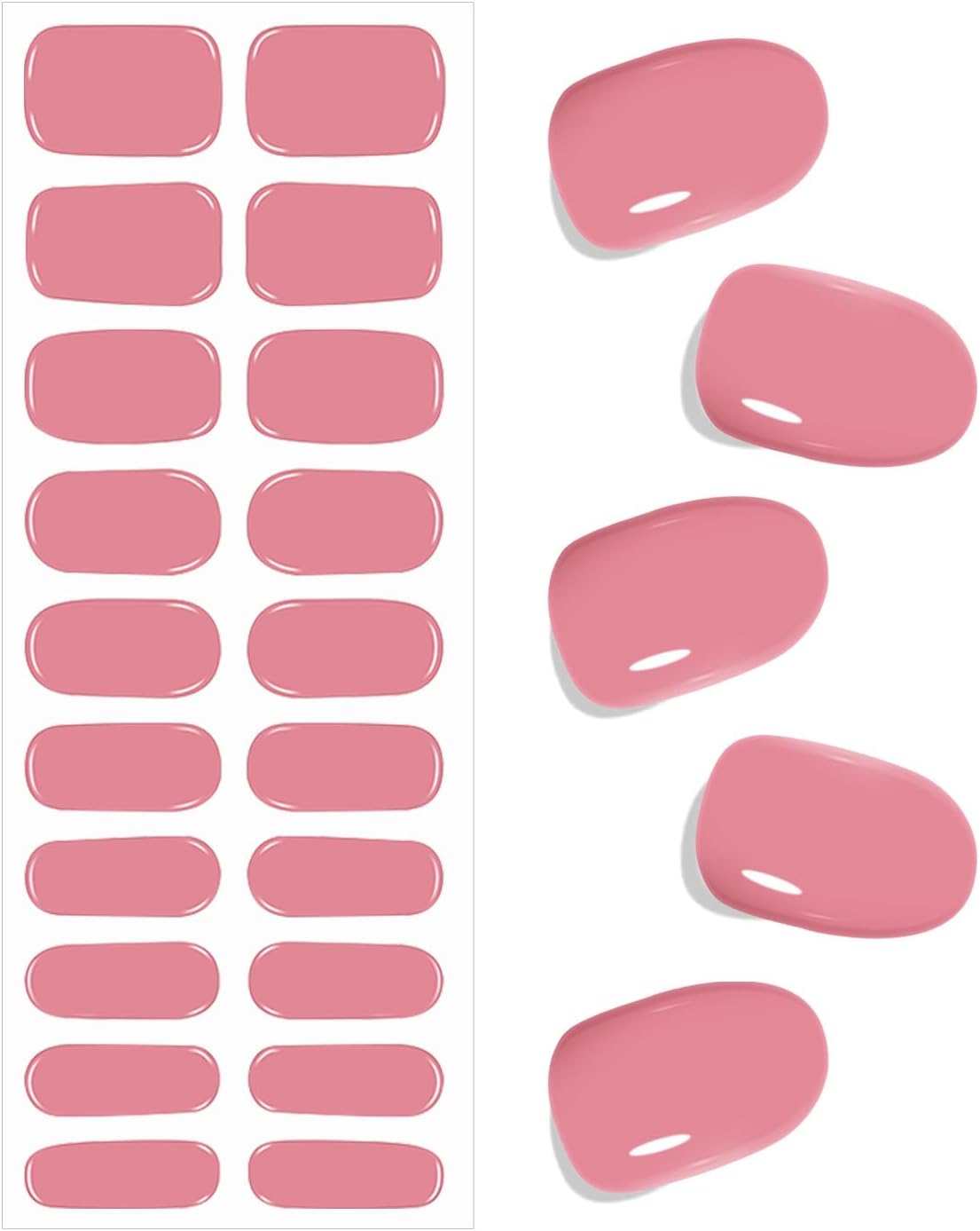 Detalle de Bagavs Unghie Gel Adesive UV 20 PCS 💅