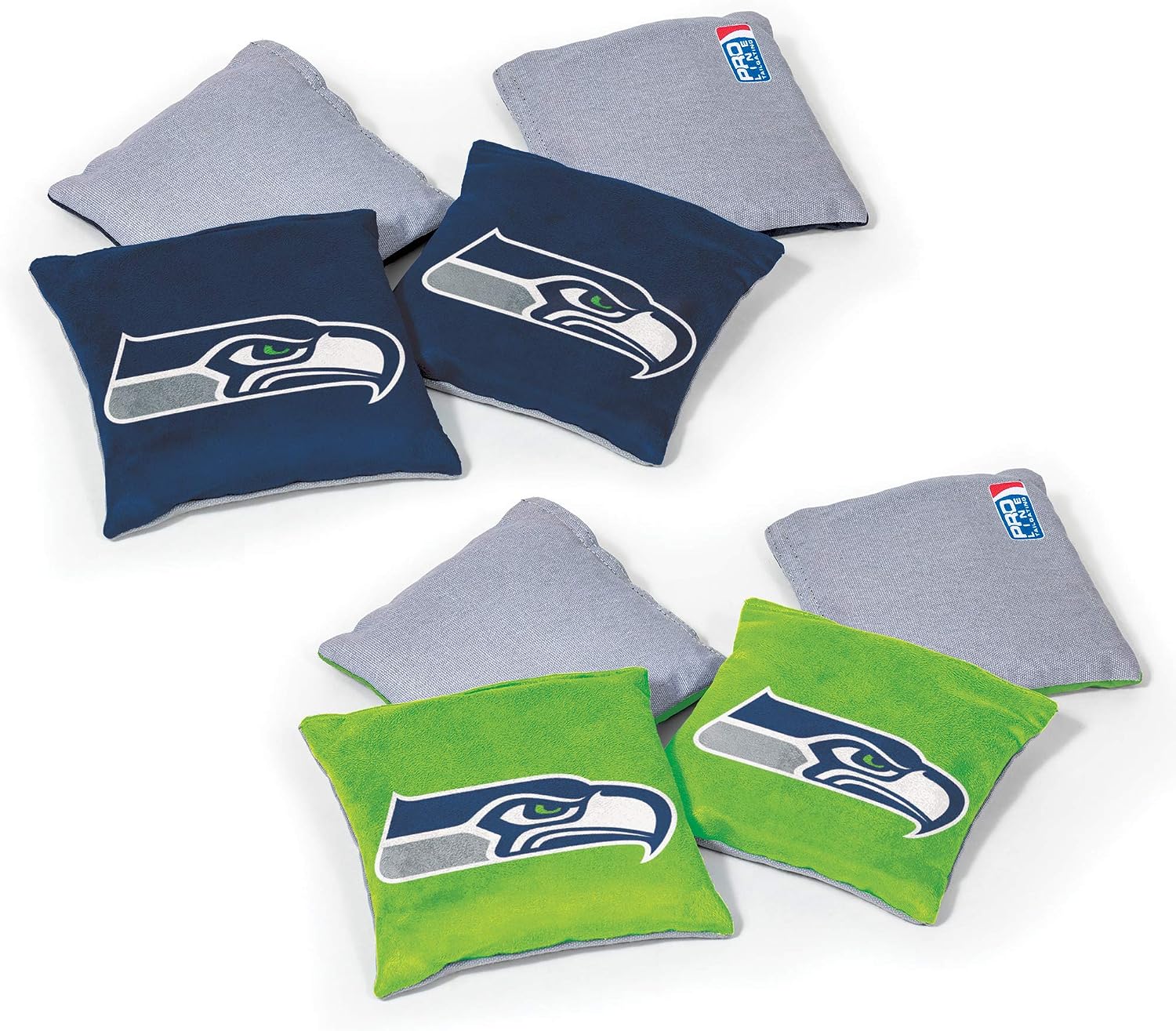 Detalle de Wild Sports worki do cornhole Seattle Seahawks, dwustronne, zestaw 8 szt.