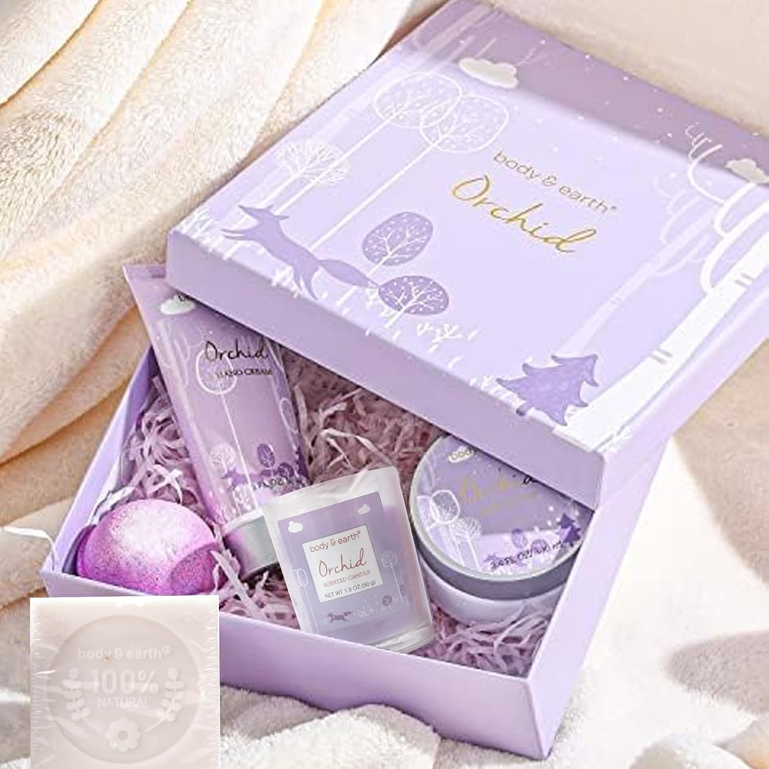 Detalle 2 de BODY & EARTH Orchideen Geschenkset 5tlg
