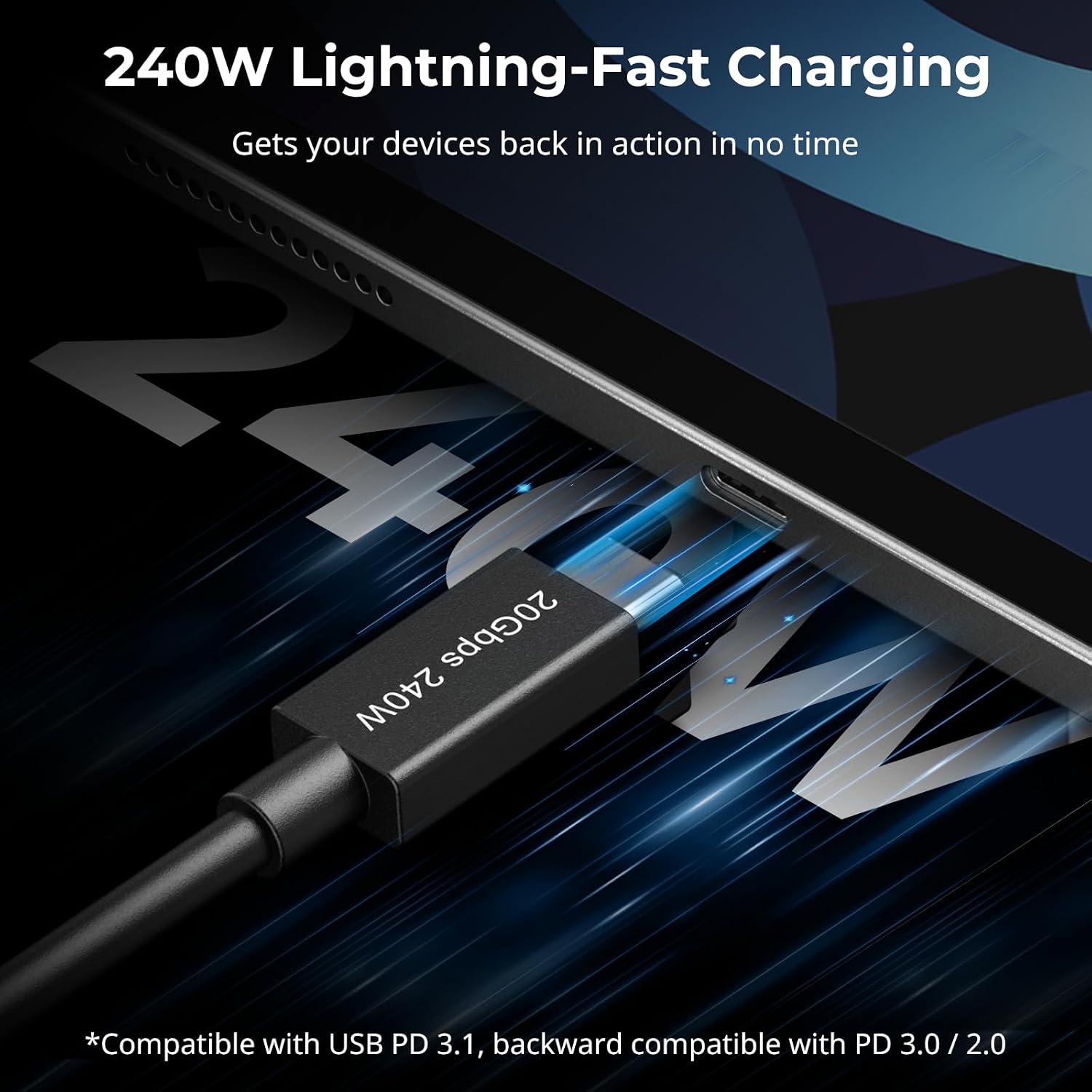 Detalle de SmallRig USB-C-Datenkabel 20 cm 20 Gbit/s