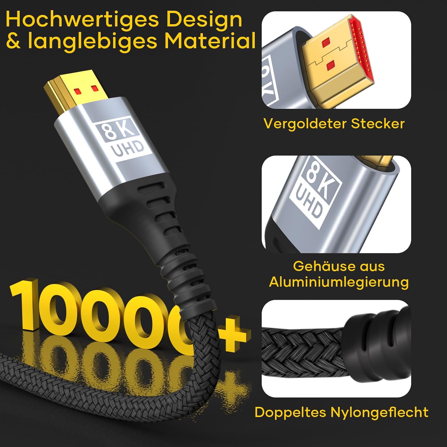 Thumbnail 5 de HDMI 2.1 3 Meter 48Gbps 10K 8K Kabel