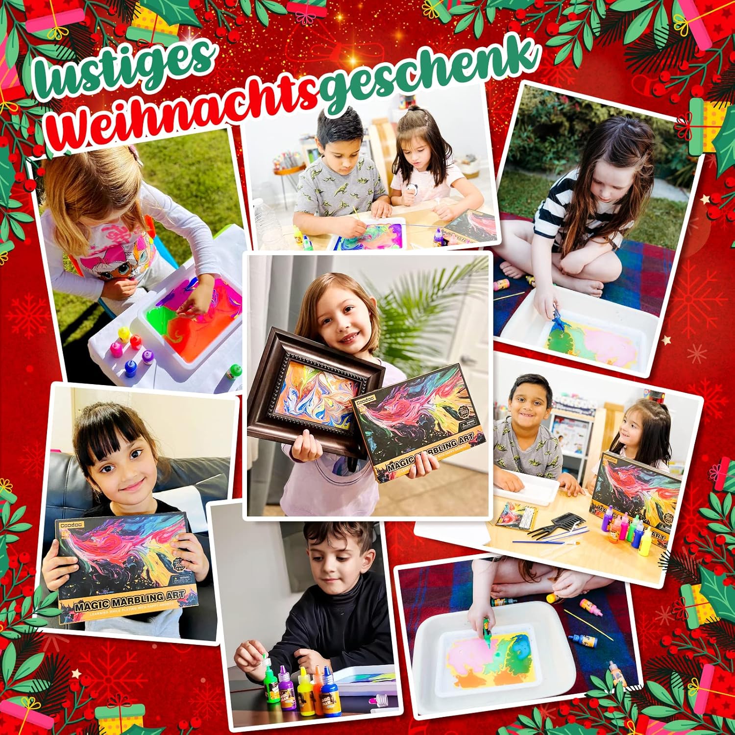 Thumbnail 3 de Coodoo Wassermarmorierung – Kunstset Mädchen, Jungen ⌚