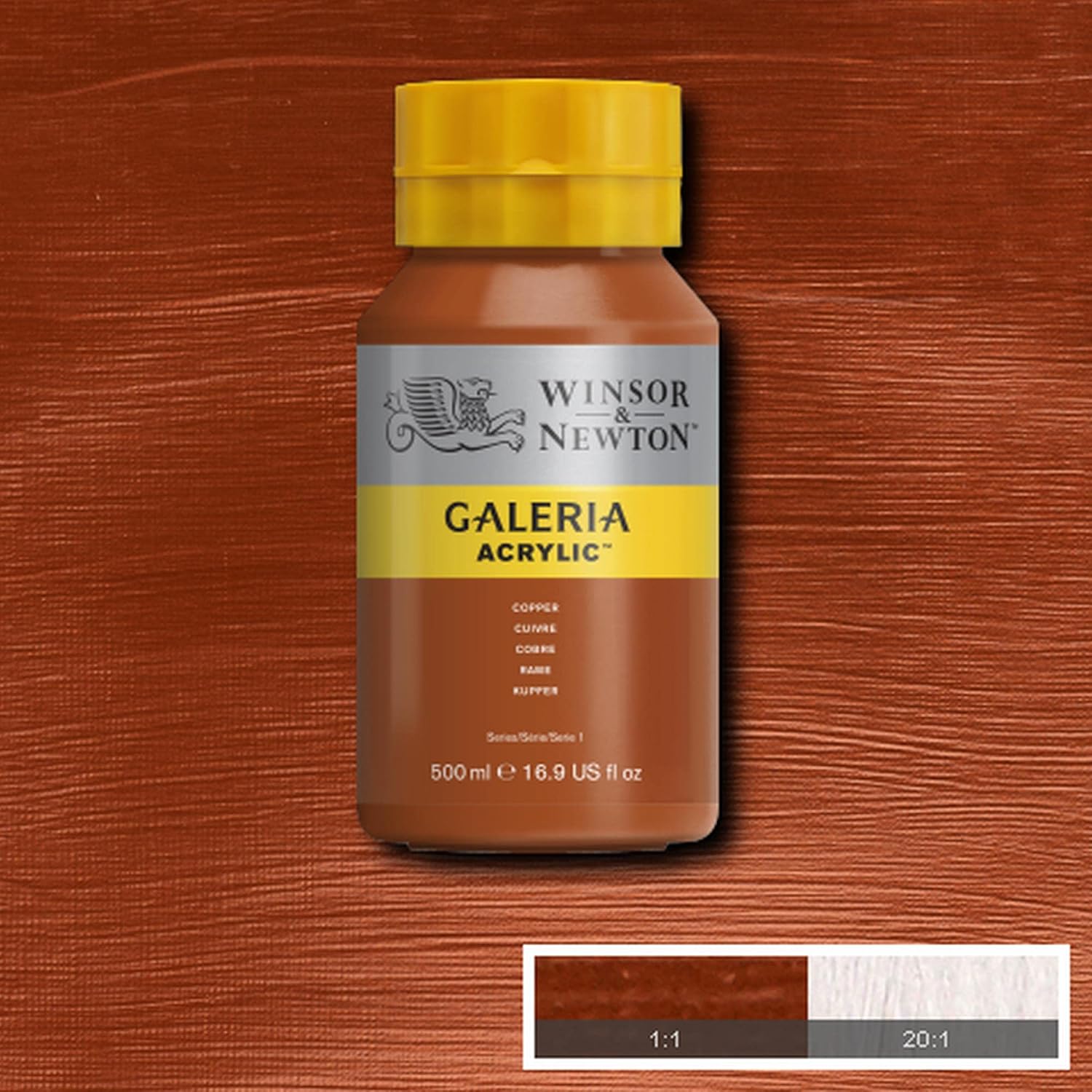 Thumbnail 1 de Winsor & Newton Galeria Acrylfarbe 2150214 Kupfer, glänzend, hoch pigmentiert (500 ml)