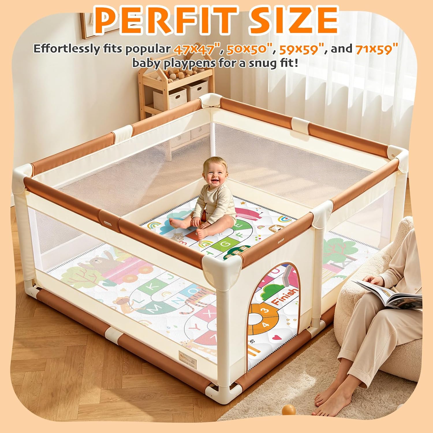 Thumbnail 1 de Duwenem Baby Play Mat 71x59 Inch play mat