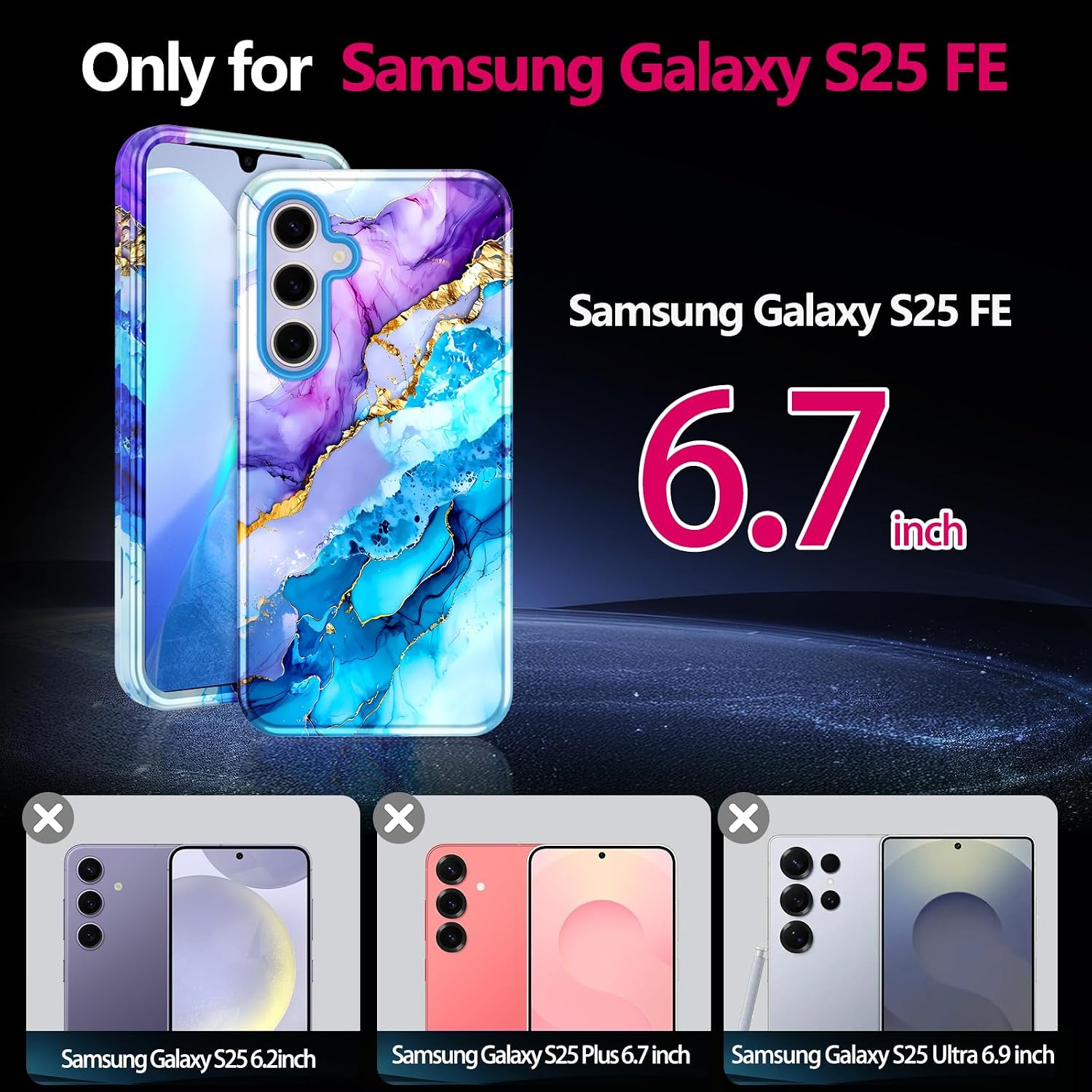 Thumbnail 1 de Casetego Galaxy S25 FE Case Marble
