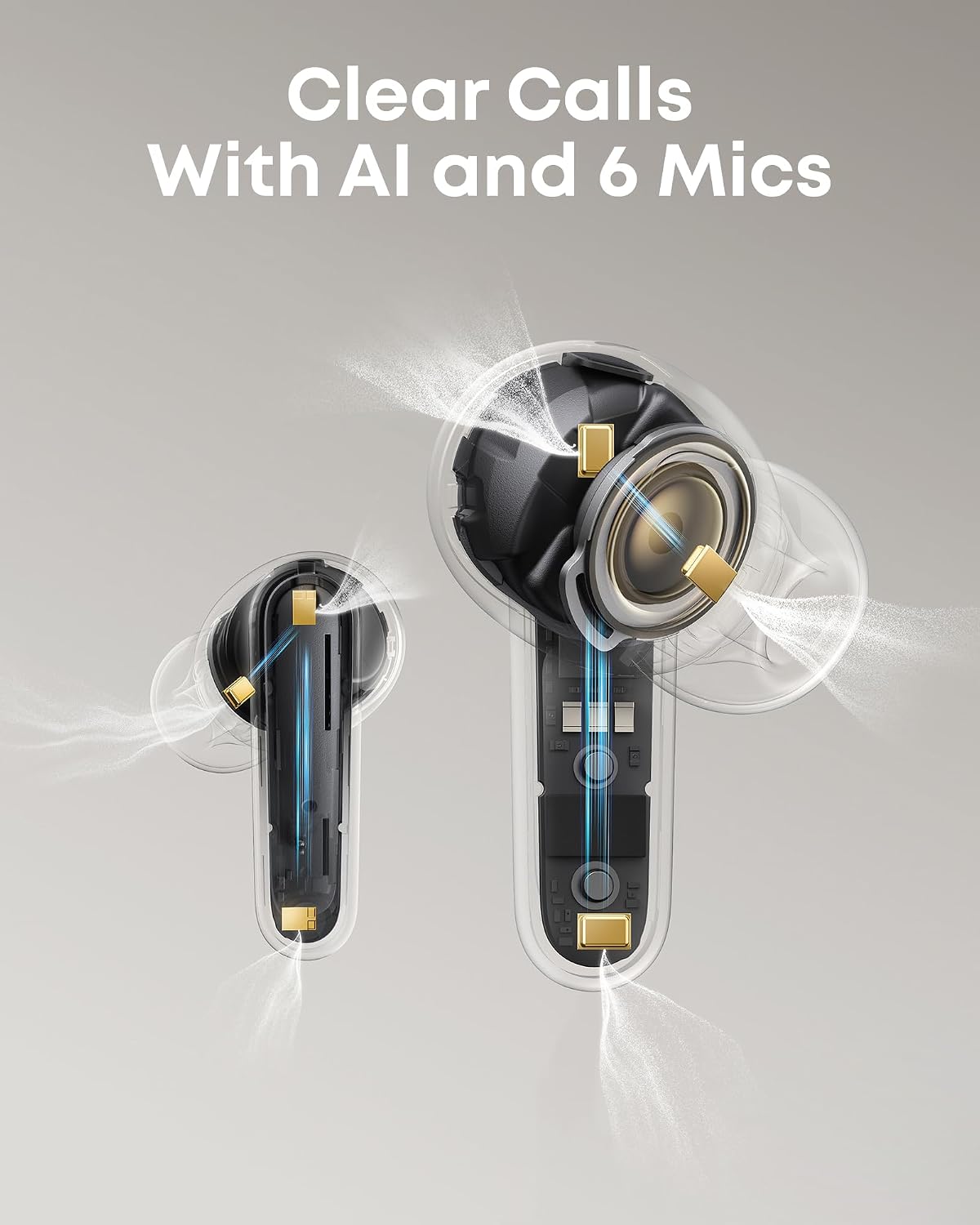 Thumbnail 6 de Soundcore P41i A3937 Adaptive Noise Cancelling Earbuds with Phone Charger