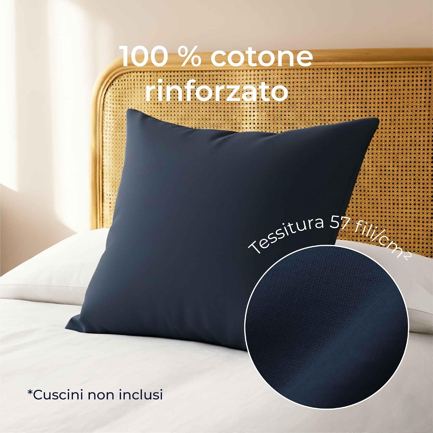 Detalle de Dreamzie Federe 60x60 cotone rinforzato