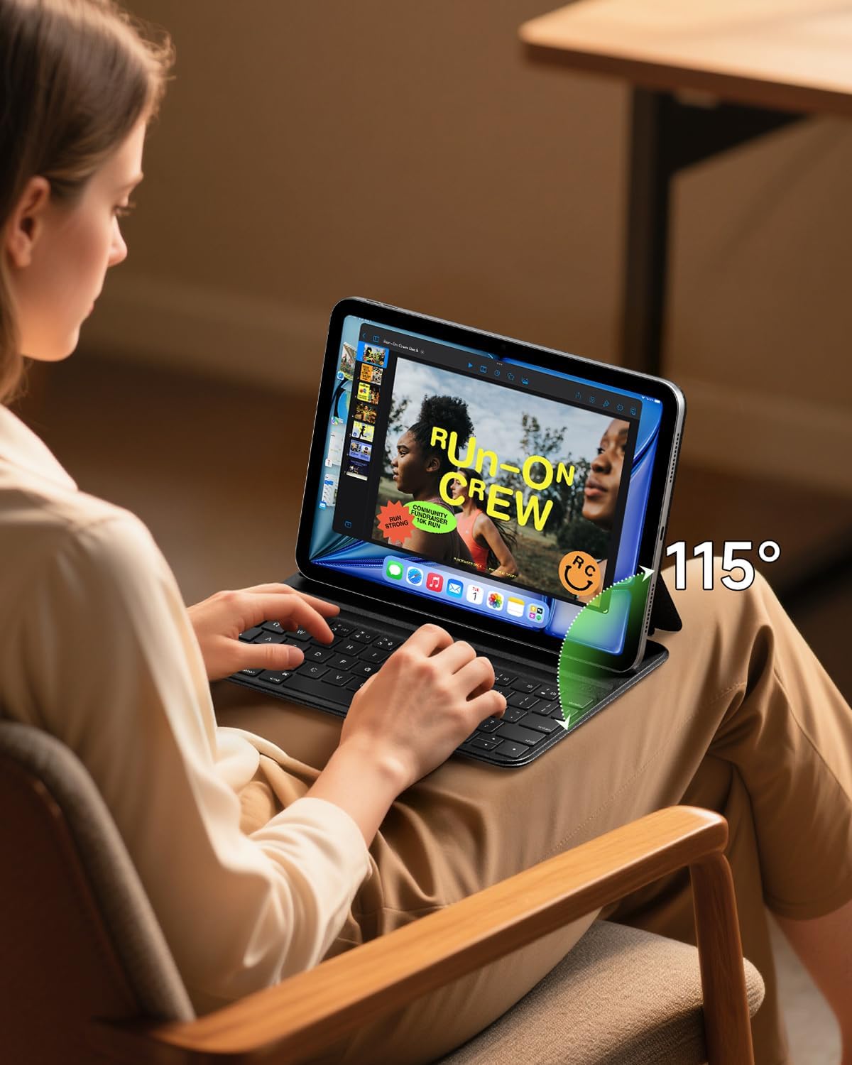 Thumbnail 6 de HOU Slim Bluetooth Tastatur Hülle iPad 11