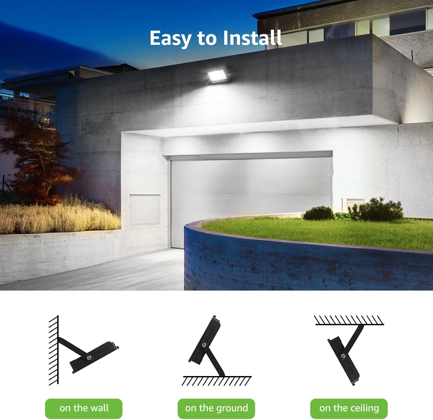 Thumbnail 6 de Lepro 50W LED Floodlight 4250LM Pack of 2