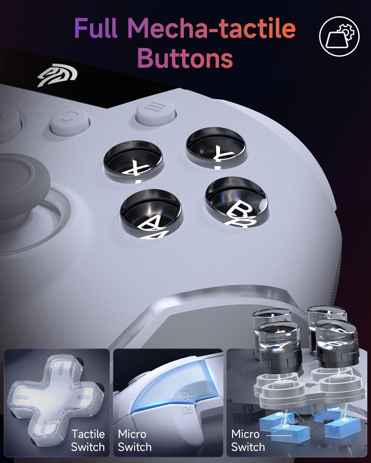 Thumbnail 4 de EasySMX X20 Wireless PC Controller with 7-Colour RGB Lights and Hall Trigger