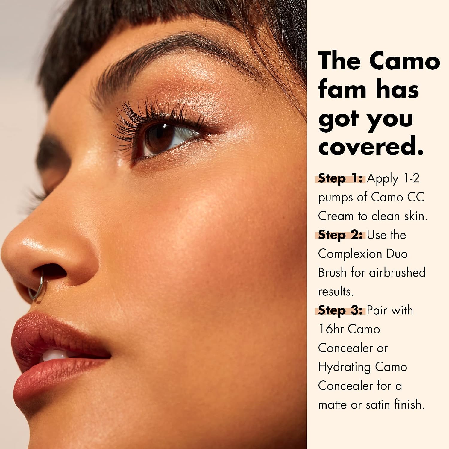 Detalle 1 de e.l.f. Camo CC Cream färgkorrigerande foundation, SPF 30, Fair 140 W, 30 g