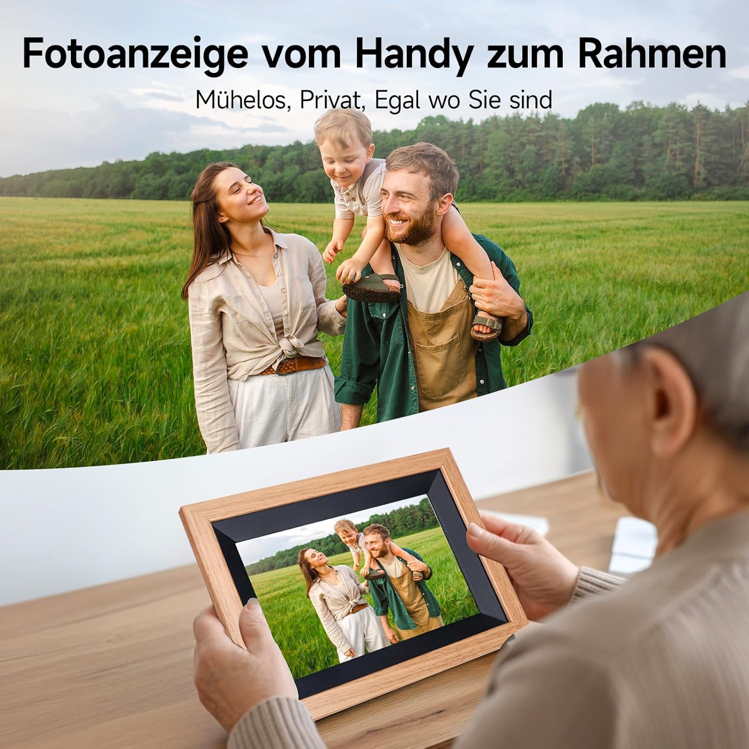 Thumbnail 3 de Rollei Smart Frame 105 WiFi – 10,1 Zoll digitaler Bilderrahmen mit Frameo WLAN