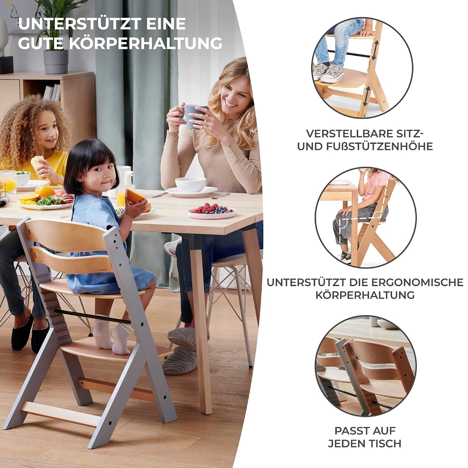 Thumbnail 4 de Kinderkraft ENOCK Kinderhochstuhl ab 6 Monaten