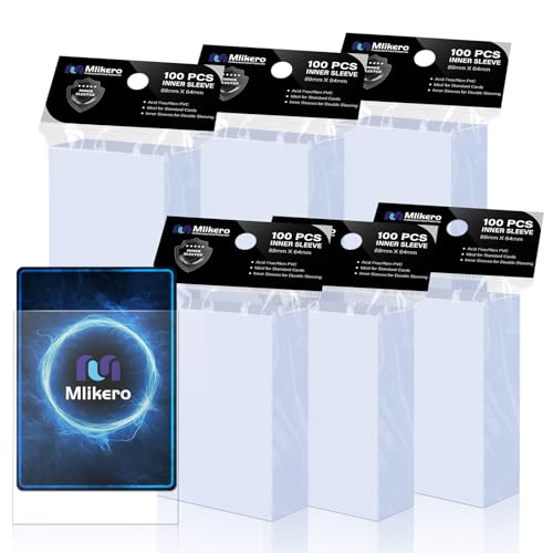 Mlikero 600 – Paquete de Fundas Cartas Perfect Fit Inner Card Sleeves (66 x 91 mm / 64 x 89 mm)